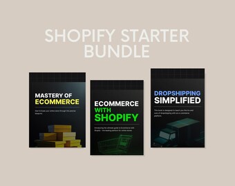 Shopify Success Bundle | 3 Ecommerce Ebooks to Launch, Scale & Optimize Your Online Store | Dropshipping, Shopify Growth and Passive Income