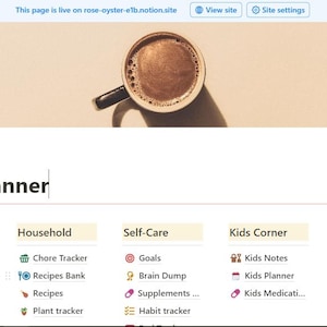 Ultimate Mom Planner for Notion | Busy Mom Dashboard with Master Calendar, Chore and Meal Trackers, Kids’ Schedules & Self-Care Tools