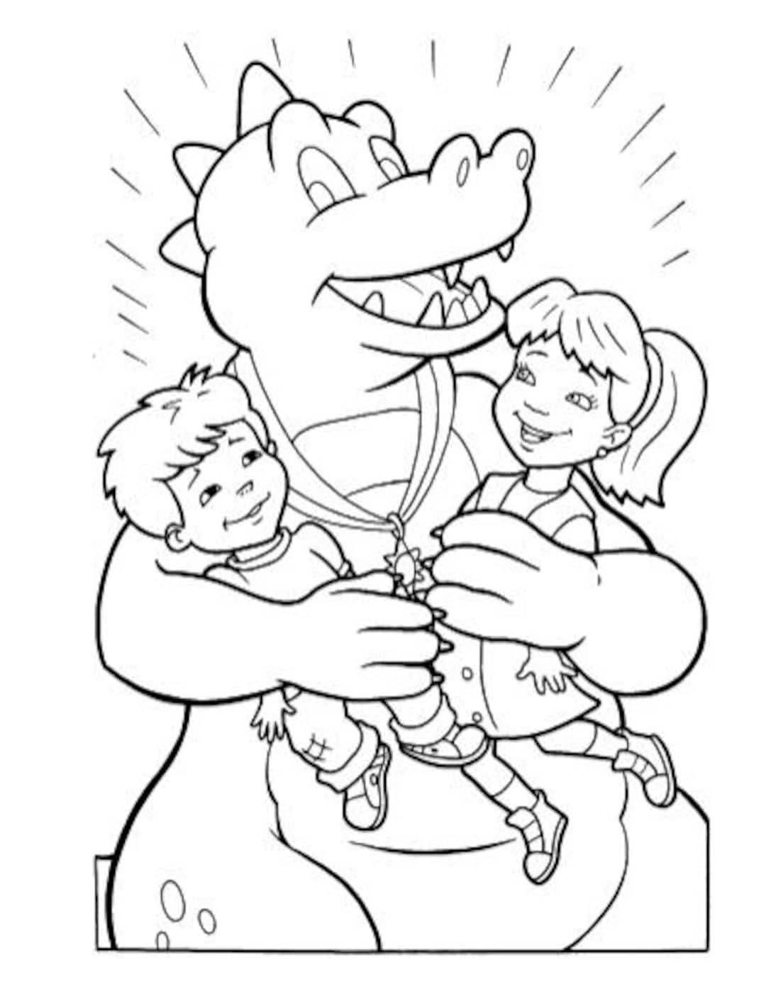 Dragon Tales Coloring Book - Etsy