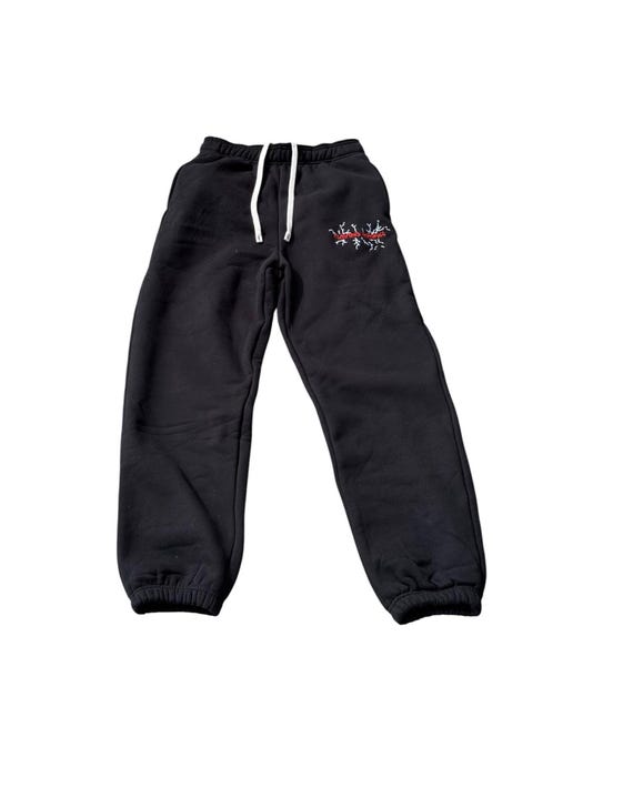 scrapped logo sweatpants