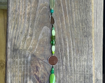 Lotus Sun-catcher with Glass Beads and Mirror Tiles