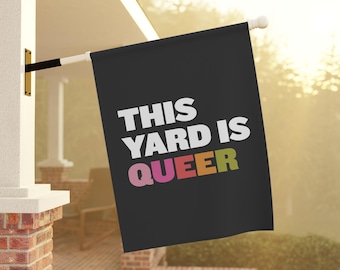 Bandera de la Casa de la Igualdad LGBTQIA+: Bandera de protesta queer, activista y del orgullo