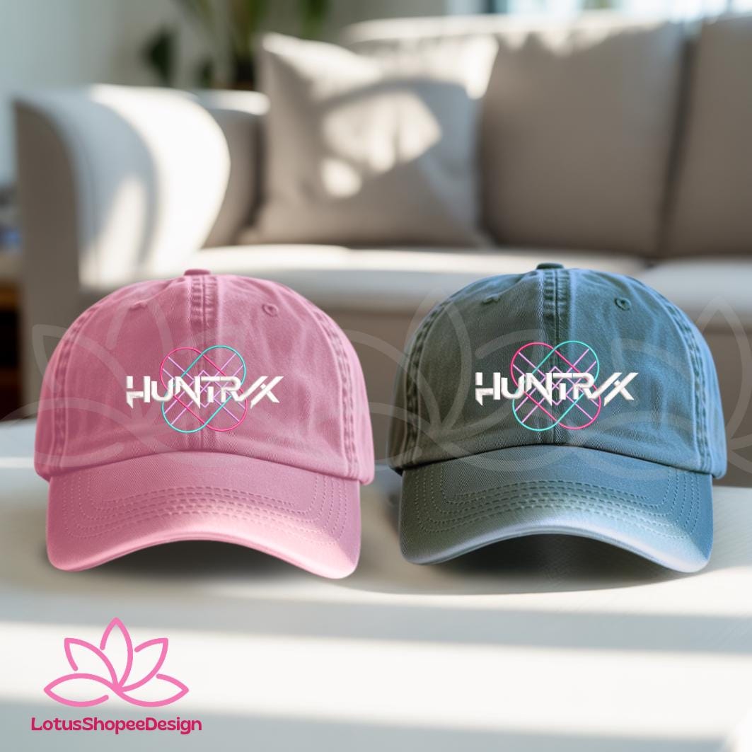 Huntrix Graduation Cap Huntrix Band Embroidered Washed Hat, KPOP Band Huntrix Fan Hat, KPOP ...