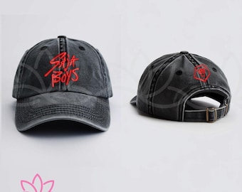 KPOP Band Saja Boys Embroidered Washed Hat, Demon Hunter Baseball Cap, KPOP Band Saja Fan Hat, Saja Girls Cap, Gift for Saja Fan