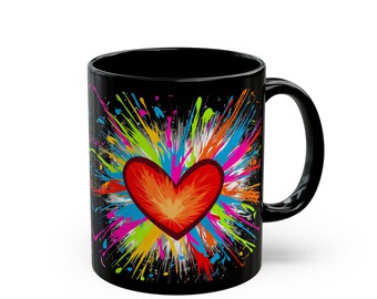 Nothin But Love Mug Perfect Gift for Valentines Day, Birthday, Art Lovers, Coffee Lovers, Home Decor, 11oz and 15oz, Best Seller Mug