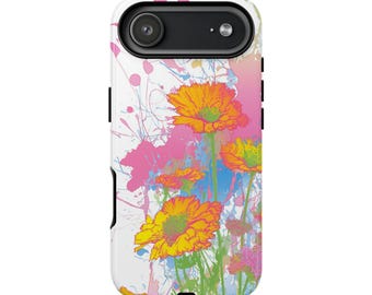 IPHONE 17 TOUGH Cases Best Seller All 17 Models Available Pastel Wildflowers Design Durable Protective Quality Glossy Or Matte Finish
