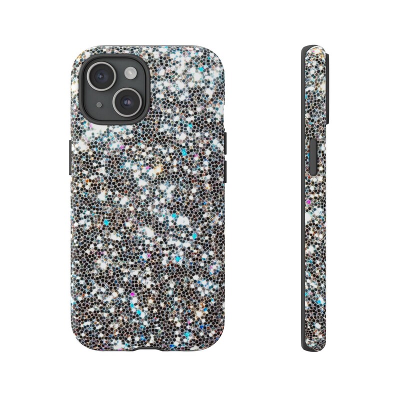 SPARKLING GLITTER iPhone Case, Best Seller All 17 Models Available iPhone Tough Cases, Stylish Fashion, Durable, Double Layer Protection image 2