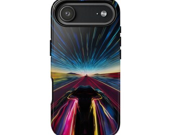 THE NEON HIGHWAY Best Seller iPhone Cases Protective Durable Unique Flashy Design Protective Impact Resistant Glossy Or Matte Finish