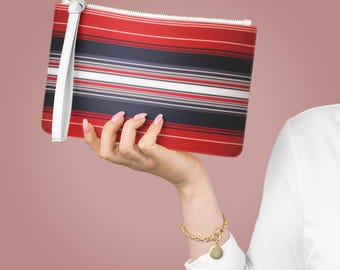 Flag Colored Clutch Bag, Chic Purse for Independence Expression, Travel Essentials, Gift for Her, Fashion Accessory