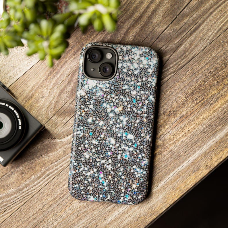 SPARKLING GLITTER iPhone Case, Best Seller All 17 Models Available iPhone Tough Cases, Stylish Fashion, Durable, Double Layer Protection image 4