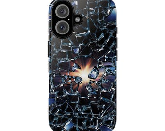Cracked Illumination iPhone Case Radiant Tech Accessory, Unique Gift For Expression And Conversation, Best Seller Tuff iPhone Case