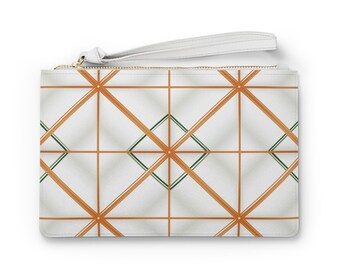 Geometric Print Clutch Bag Stylish Purse for Women Trendy Chic Accessory for Travel, Parties, Gifting, Everyday Use
