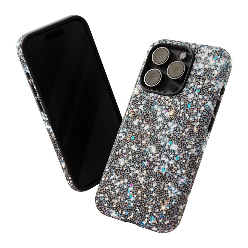 SPARKLING GLITTER iPhone Case, Best Seller All 17 Models Available iPhone Tough Cases, Stylish Fashion, Durable, Double Layer Protection image 3