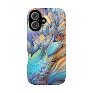 Peaceful Floral iPhone Case, Tough Cases, Colorful iPhone Cover, Unique Gift for Her, Spring & Summer Accessories, Best Seller Case
