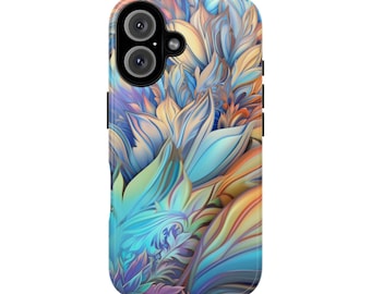 Peaceful Floral iPhone Case, Tough Cases, Colorful iPhone Cover, Unique Gift for Her, Spring & Summer Accessories, Best Seller Case