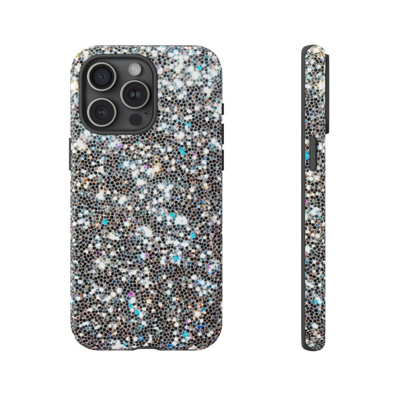 SPARKLING GLITTER iPhone Case, Best Seller All 17 Models Available iPhone Tough Cases, Stylish Fashion, Durable, Double Layer Protection image 5