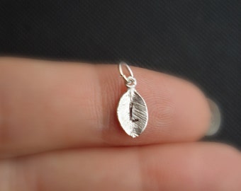 Add On Leaf Initial Charm Silver Or Gold Add on Initial Charm, Only Available As Add On Purchase, Not Available Seperately