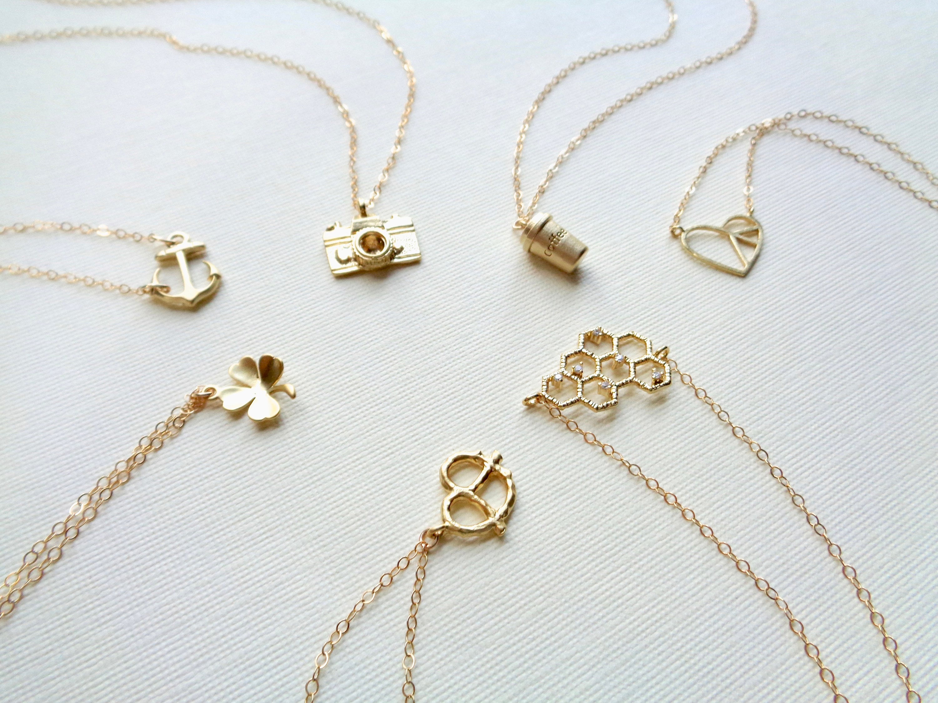 Gold Layered Clover Necklace main image 0
