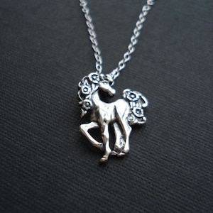 Sterling Silver Unicorn Necklace Unicorn Pendant. Fantasy Jewelry Girls Jewelry Girls Gift Gift For Her Under 50