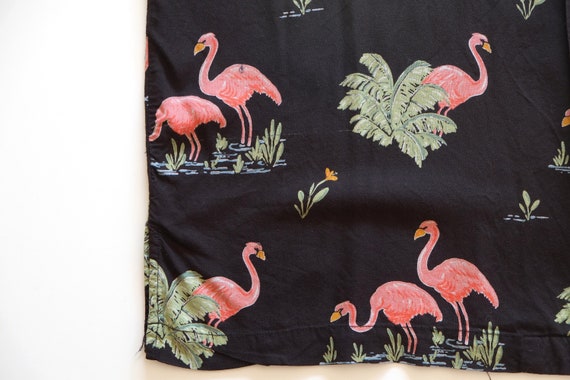 Vintage Mens 1980s Beck Sport Flamingo Rayon Shir… - image 3