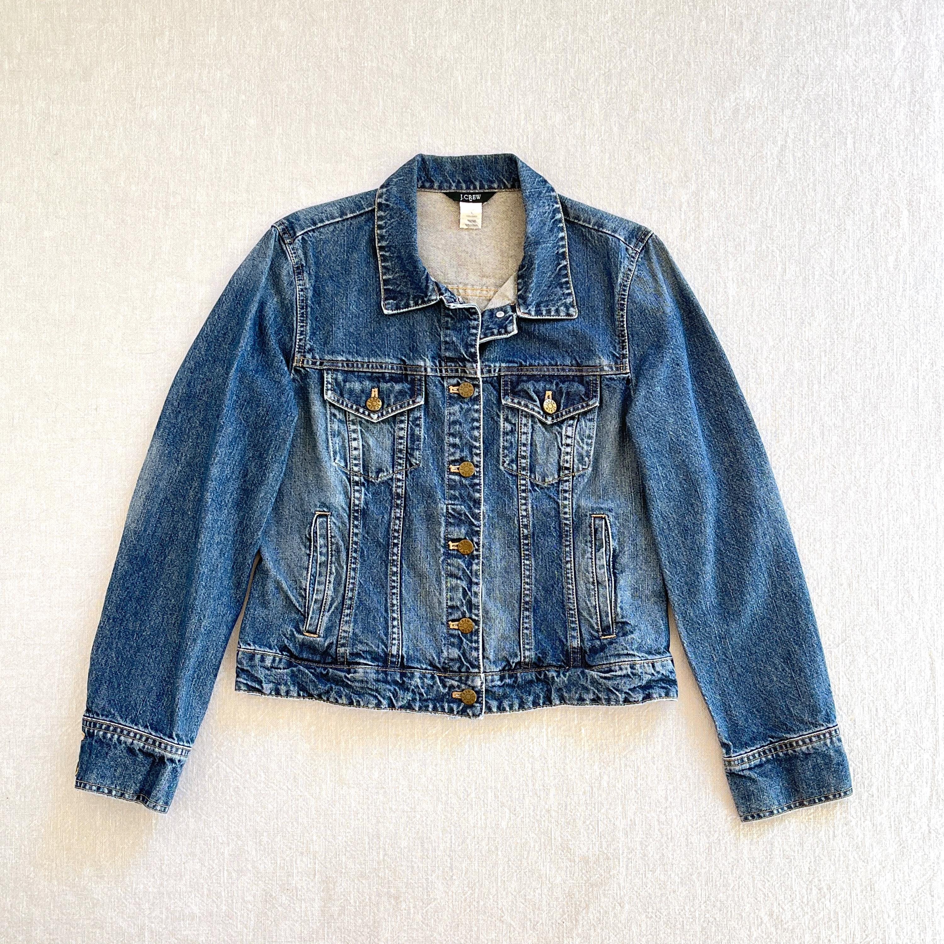 ジャケット・アウター 90s j.crew denim jkt J Crew Denim Jacket - Etsy Canada