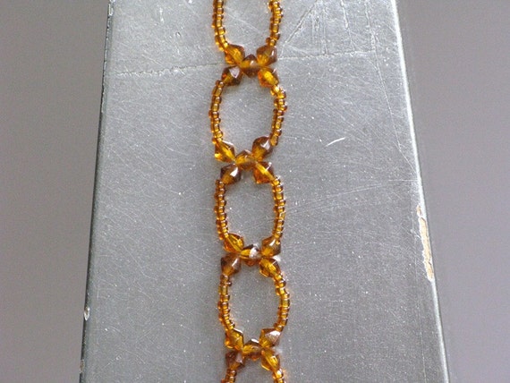 Vintage Glass Bead Choker Necklace - image 2