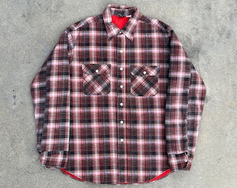 Vintage 80s JCPenney Men's Plaid Shacket. Size XXL