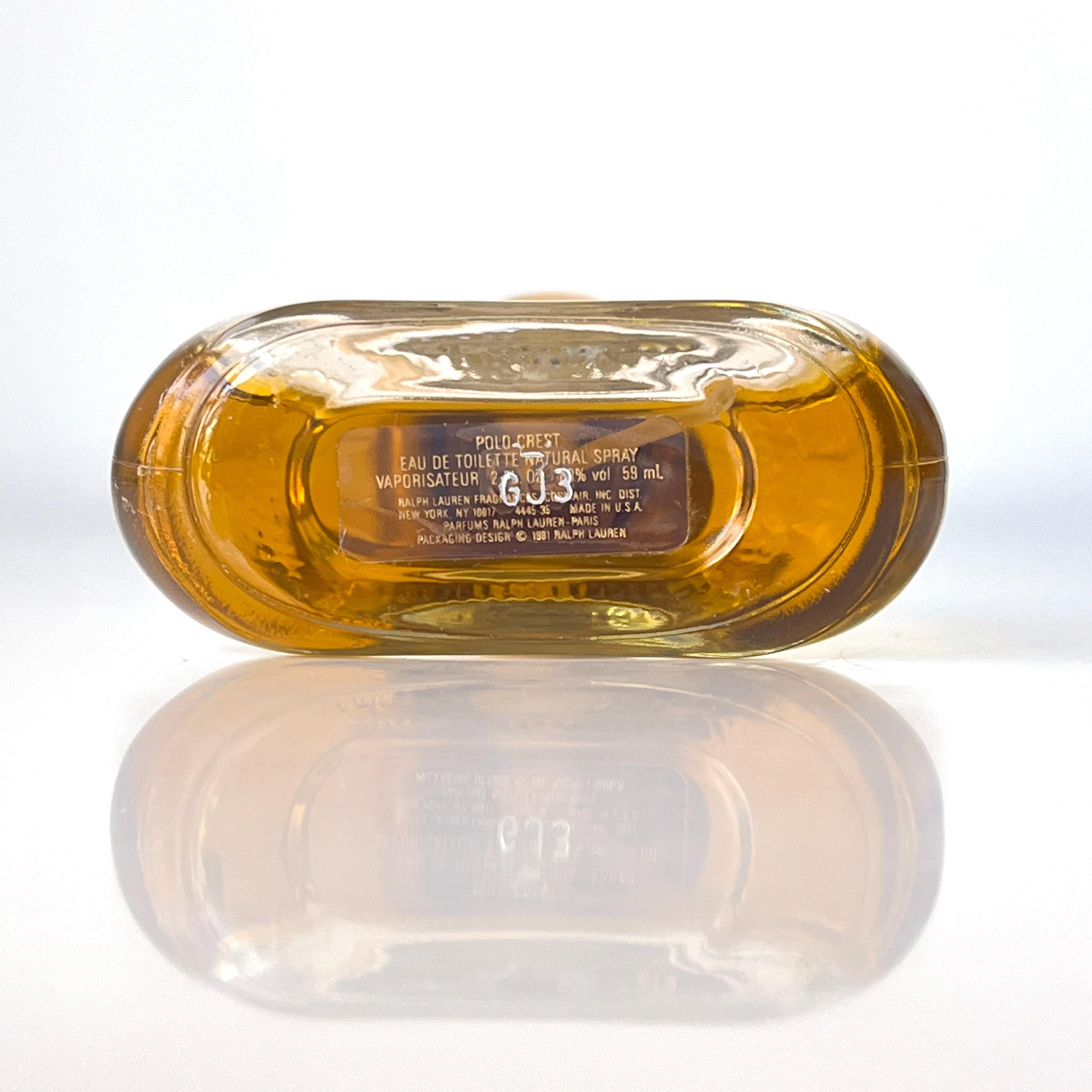 Vintage Ralph Lauren POLO Crest Eau De Toilette 2 Oz Spray Bottle