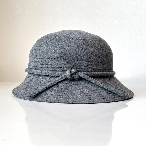 NWT Vintage 70s 80s Halston Gray Wool Cloche Hat - Etsy