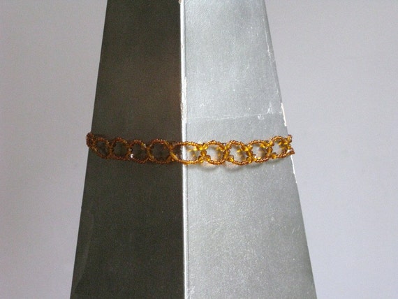 Vintage Glass Bead Choker Necklace - image 3