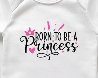 Princess Baby Bodysuit: Soft Cotton Newborn Gift