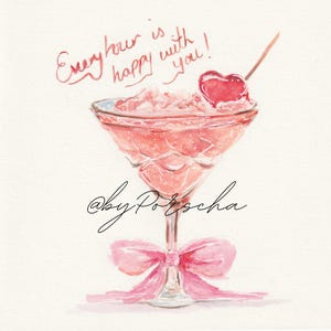 Happy hour-cocktail met strik