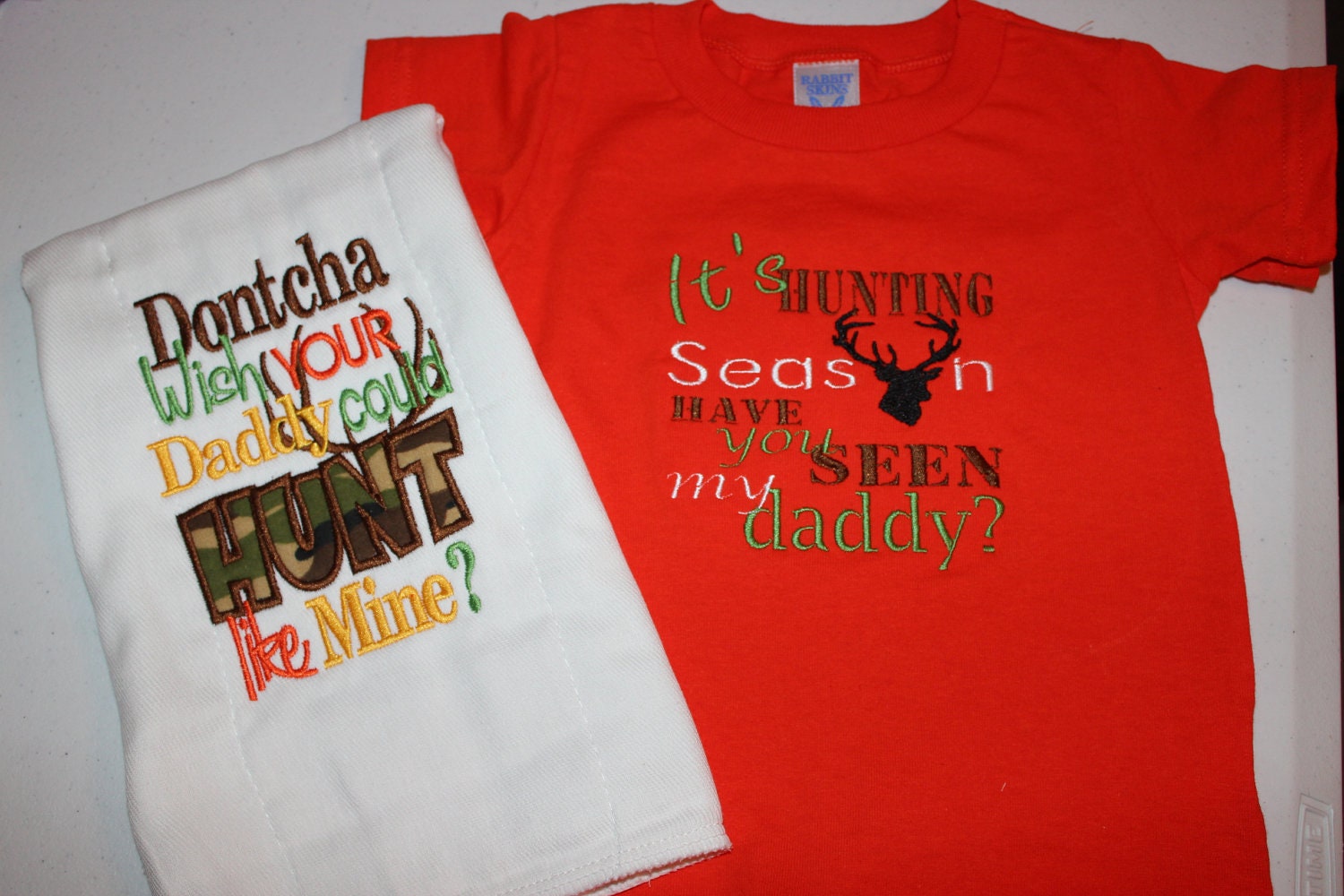 Hunting baby gift 2 items Etsy