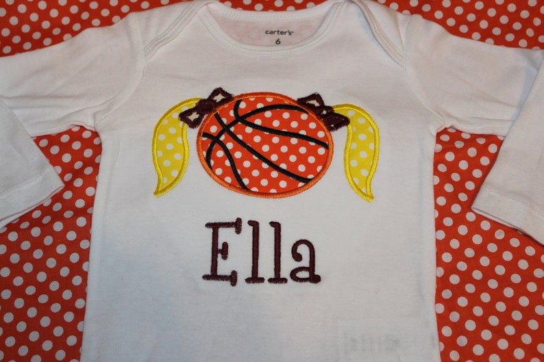 Basketball sister shirt or baby bodysuit any color hair Etsy