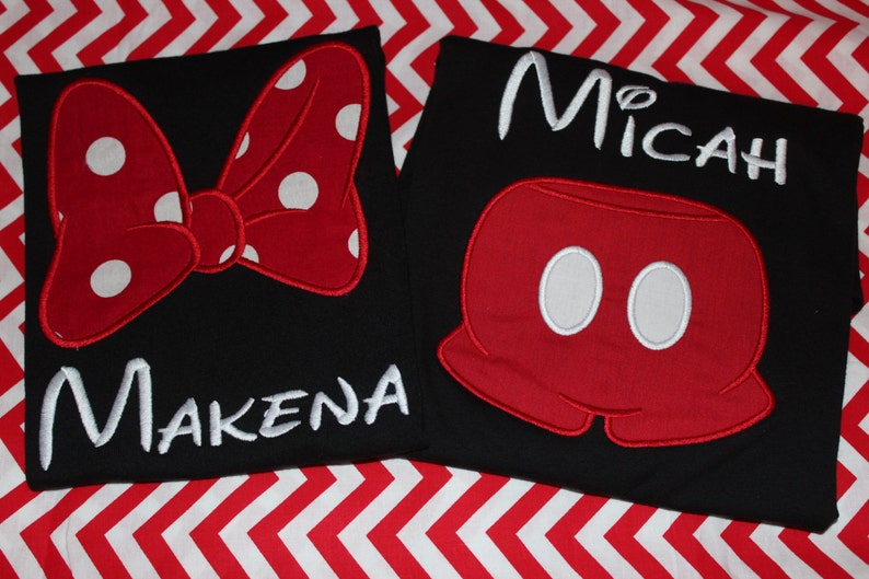 Disney trip Mom and Dad Disney birthday Big Sister and Little Sister Minnie bow or Mickey pants adult or kids tshirt any name