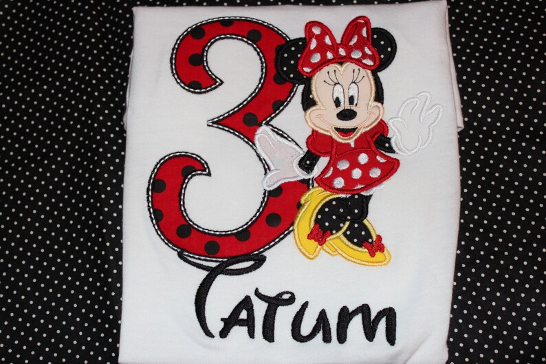minnie mouse 3rd birthday shirt