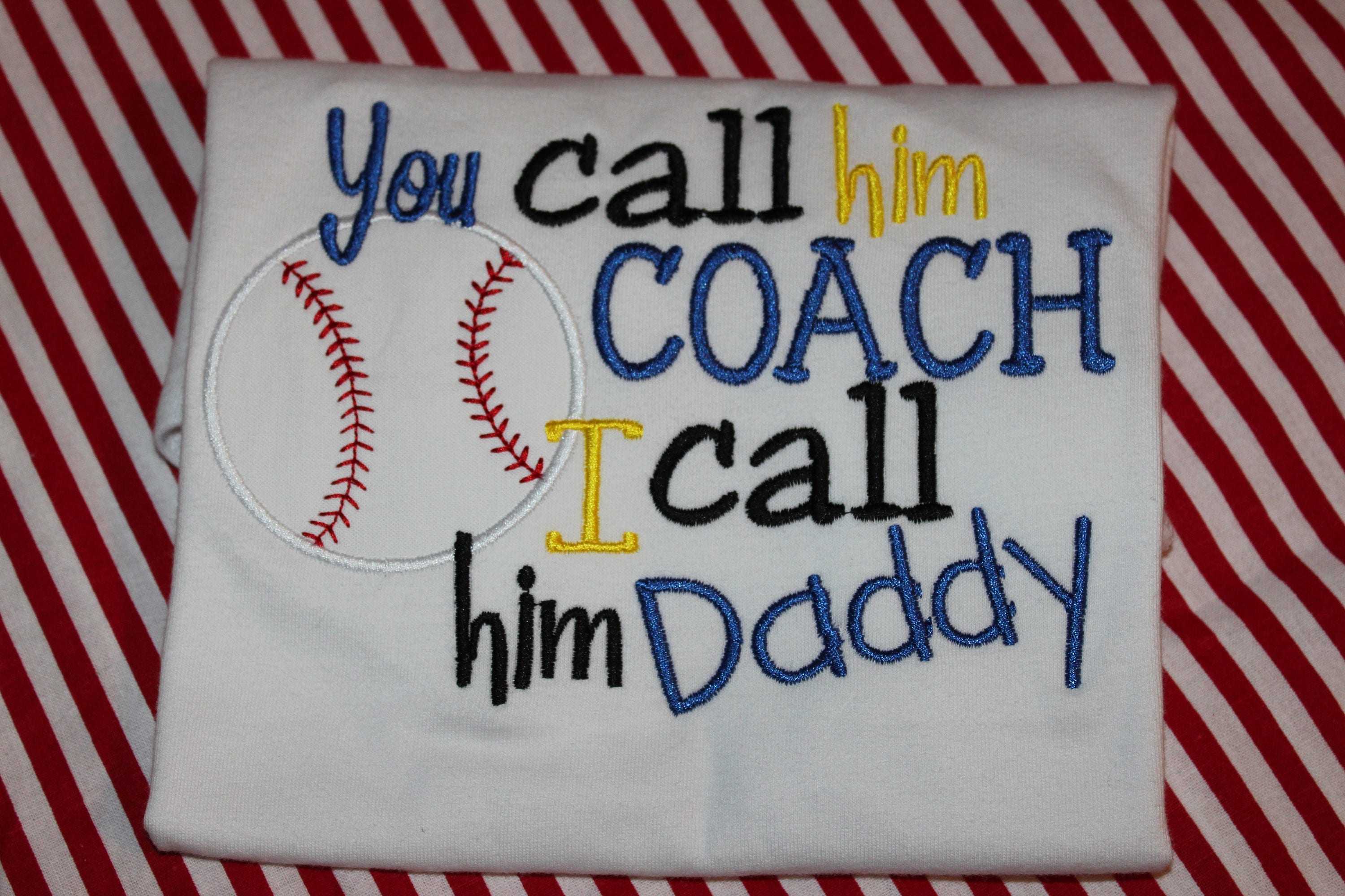 You call him Coach I call him Daddy baseball coach baseball Etsy