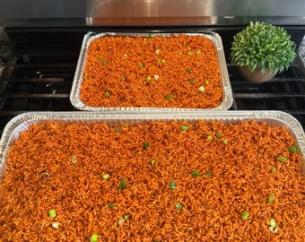Jollof rice (half pan)