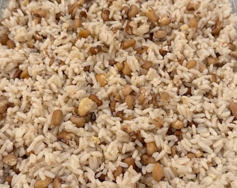 White rice and beans combo