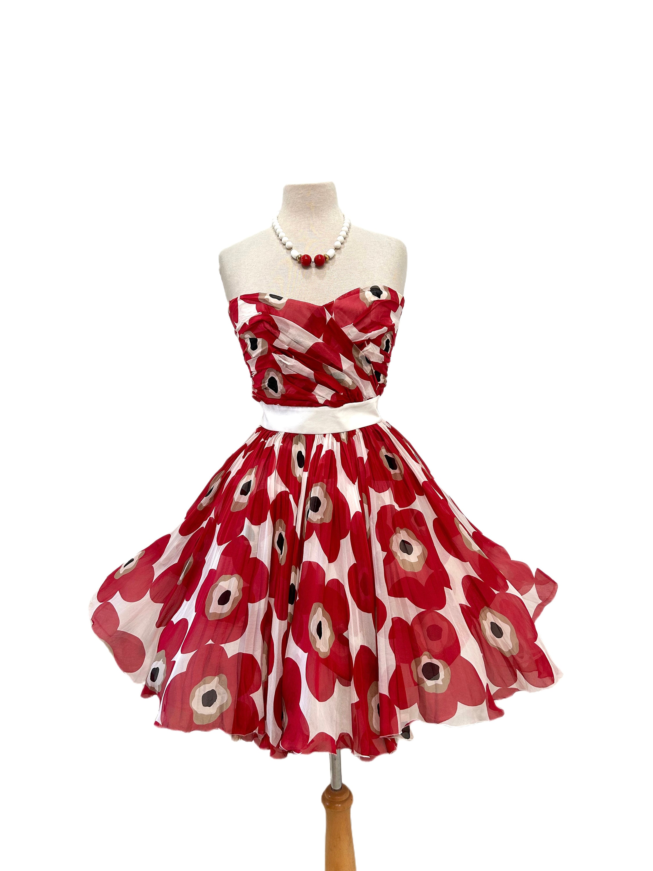 未使用POPPY ORGANDY FLARE MINI DRESS Organdy flare mini dress – POPPY