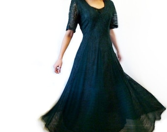 Vintage Maggy London Light Green Lace Back Dress - Etsy