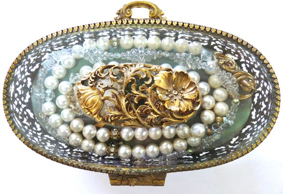 Vintage Matson Gold Gilt Ormolu Casket Gold Gilt Ormolu Filigree Ornate