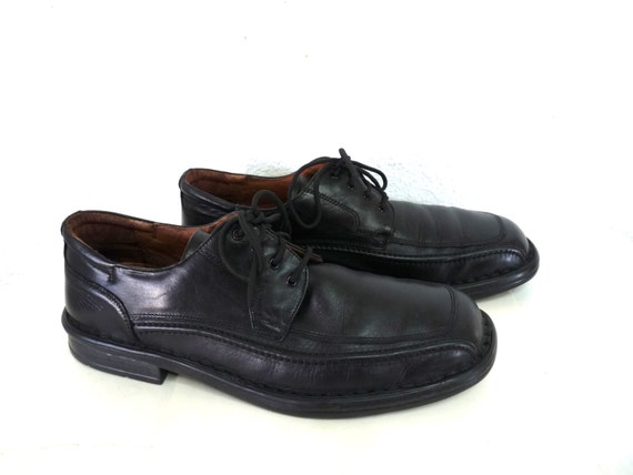 Zapatos vintage cuero negro cordones Alfani Hombre Talla 13M Etsy