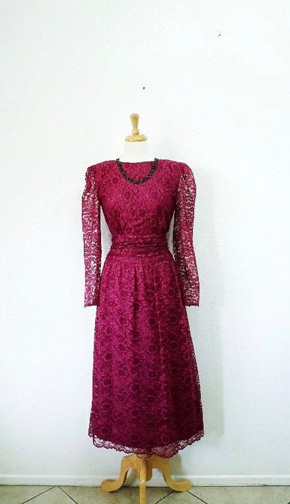 princess polly baby blue dress Burgundy Lace Party Dresses,Vintage Homecoming Dresses with Sleeves,HC