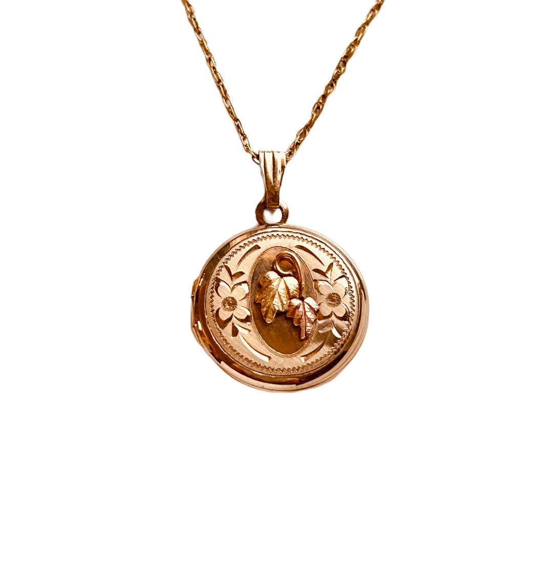 Vintage 1980s Gold Scent Locket