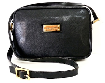 MORABITO PARIS ハンドバッグ キャンバス レザー Authentic Pascal Morabito Bag Black Leather Paris France Shoulder