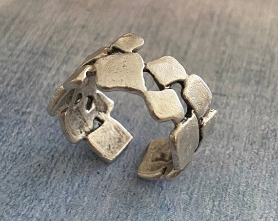 4345 - Bohemian rings, adjustable ring, brass ring