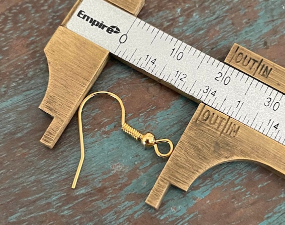 Aprox. 100 Pcs. Gold Plated Brass Earring Hooks  - 20 GR
