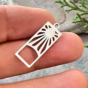 Stainless Steel Jewelry Laser Cut Earring Making Findings Supplies, Charms, Connectors. 1 Piece- 2015