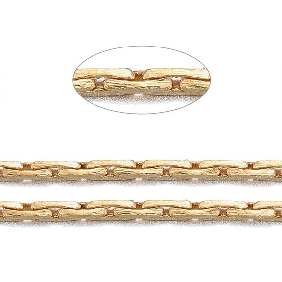 4 X 3 mm Gold plated chain small size - 9016